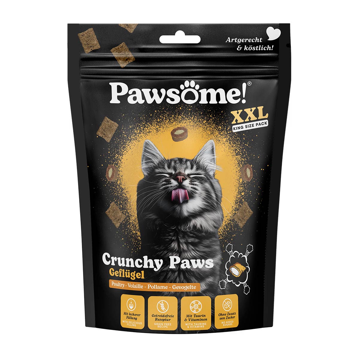 Pawsome Crunchy Paws Geflügel XXL 150g