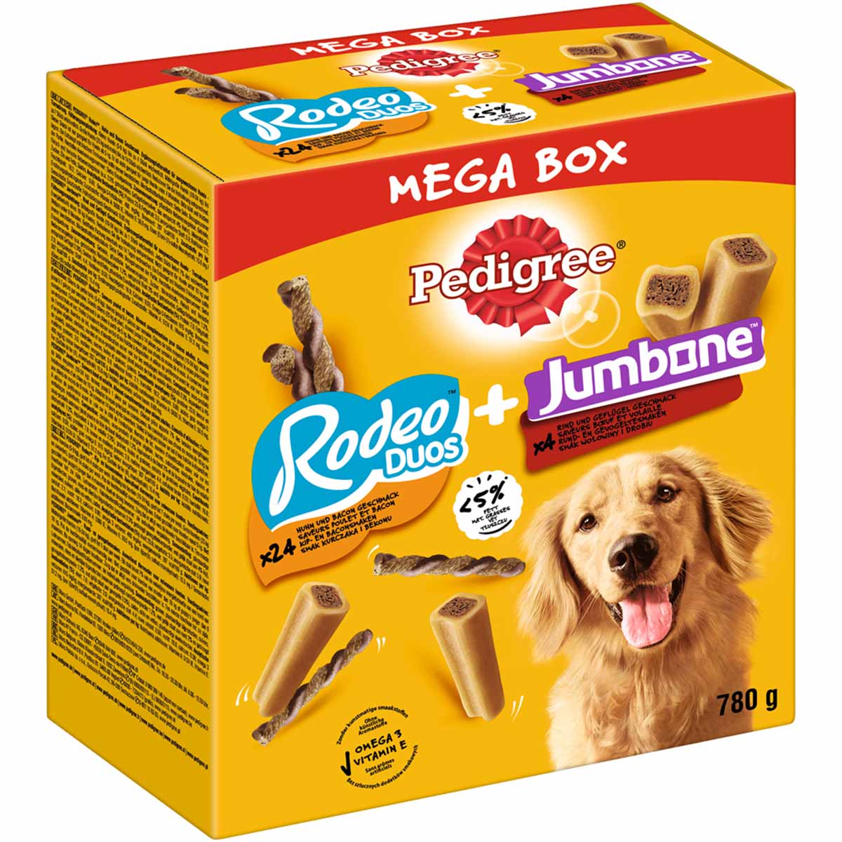 Levně PEDIGREE Mega Box Snacks 780 g