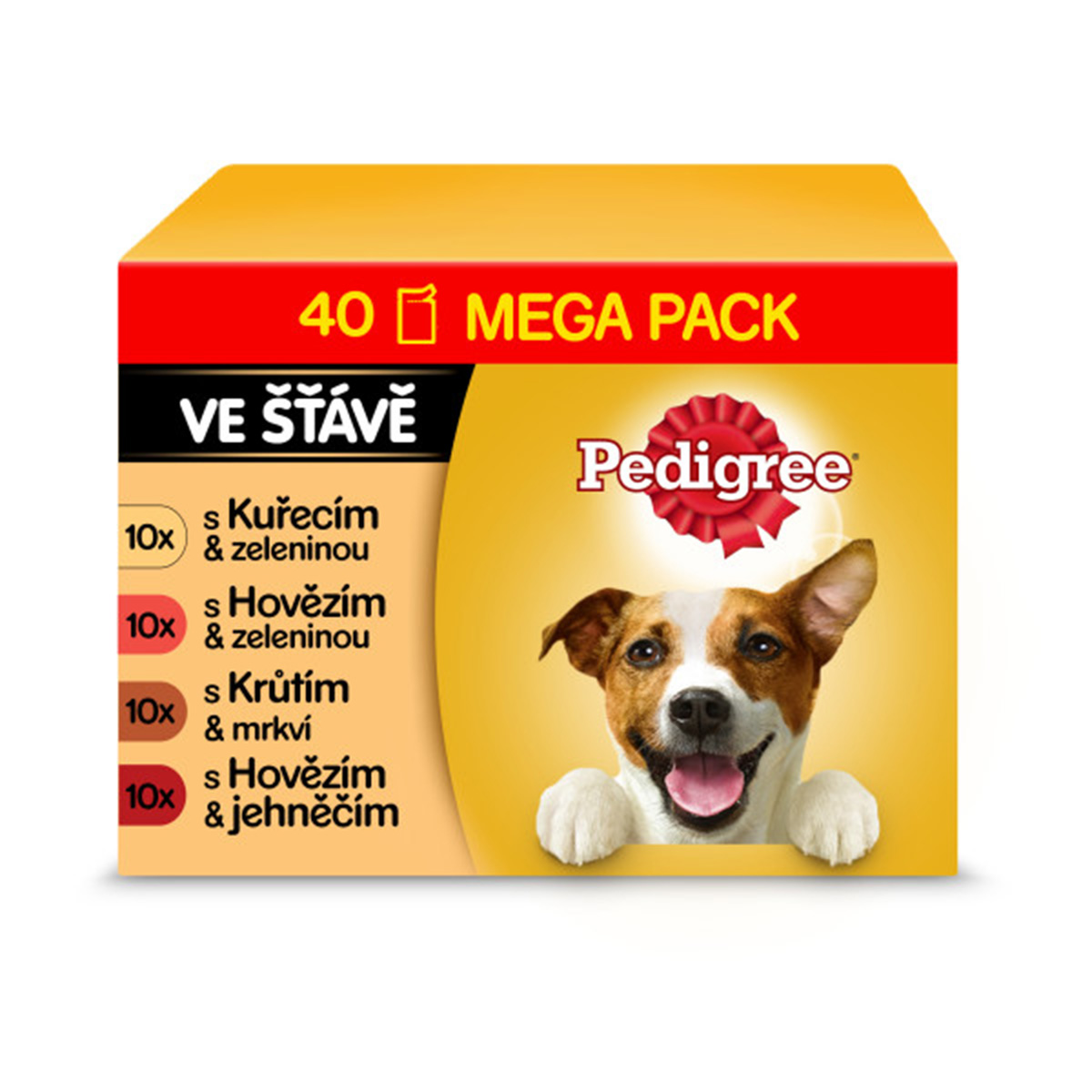 Levně Pedigree Adult kapsičky masový výběr se zeleninou ve šťávě 160 x 100 g