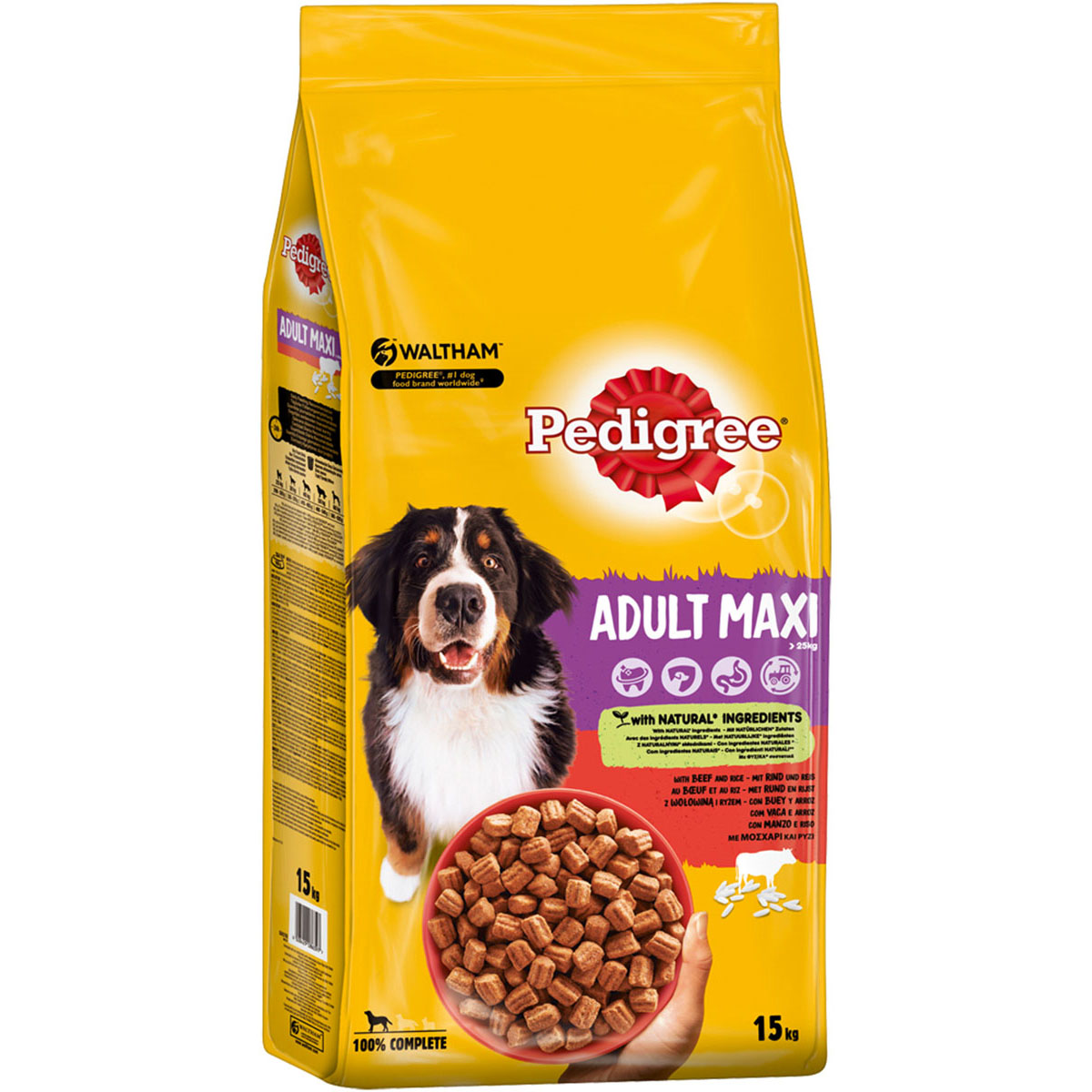Pedigree Adult Maxi hovězí maso s rýží 15 kg