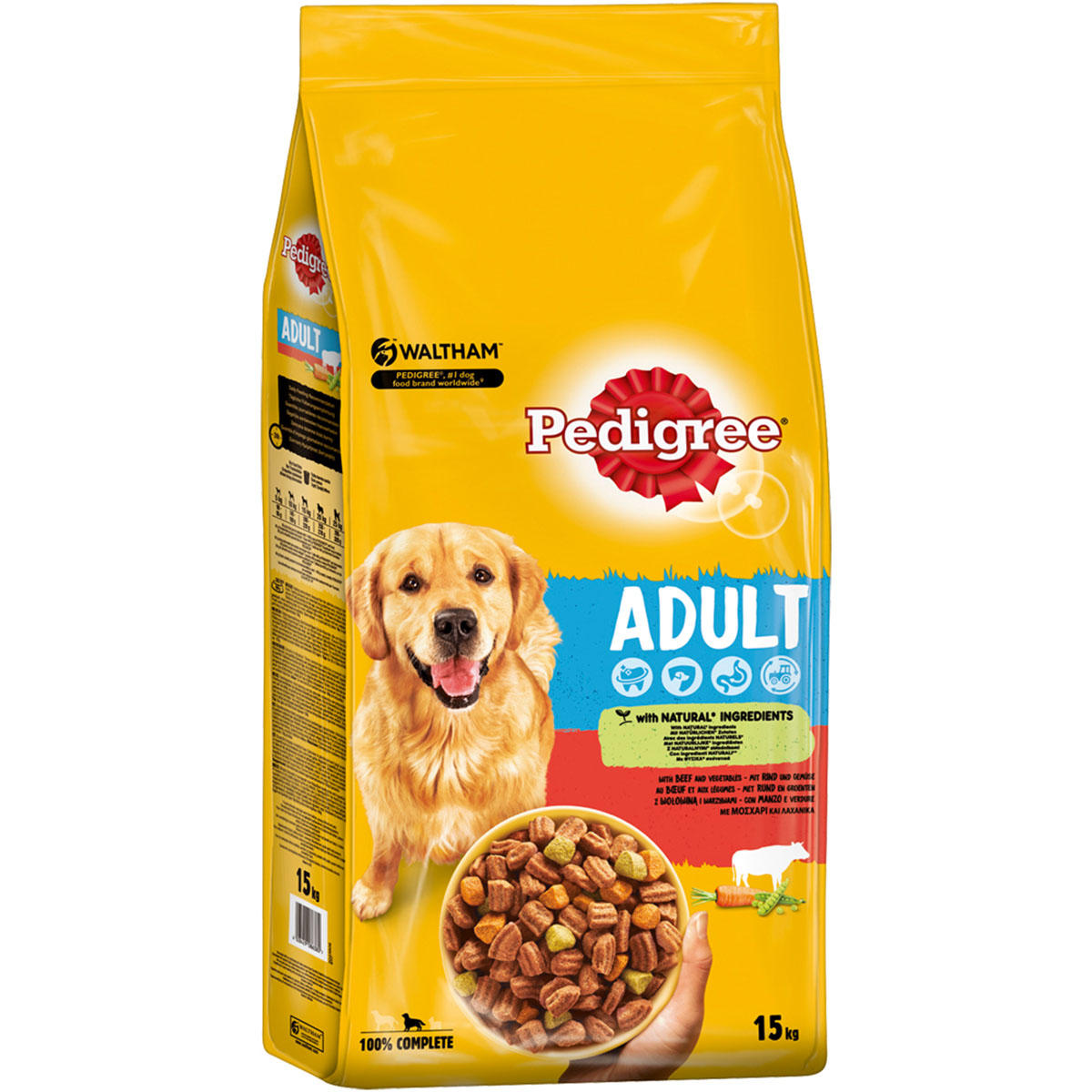 Pedigree Adult hovězí a zelenina 15 kg