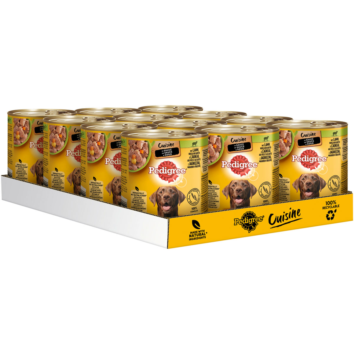 Levně PEDIGREE Cuisine jehněčí, nudle a mrkev v omáčce 12 × 800 g