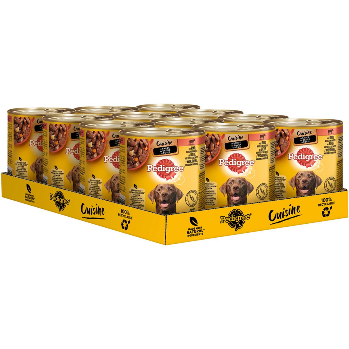 Levně PEDIGREE Cuisine hovězí, nudle, mrkev v omáčce 12 × 800 g