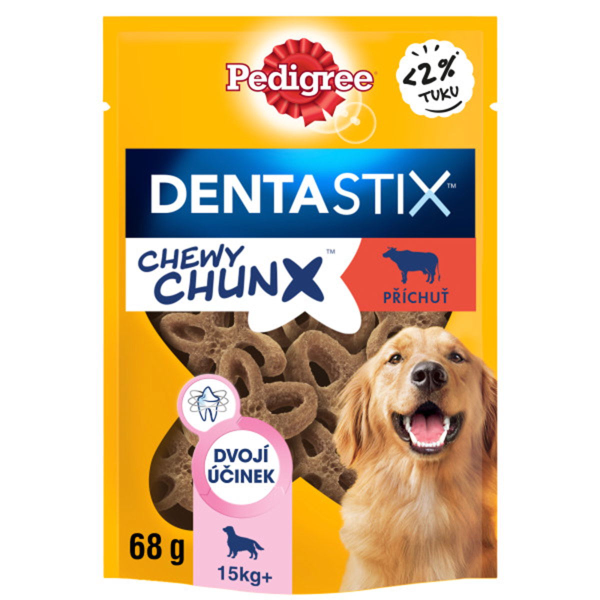 Pedigree DentaStix Chewy Chunx hovězí Maxi 68 g