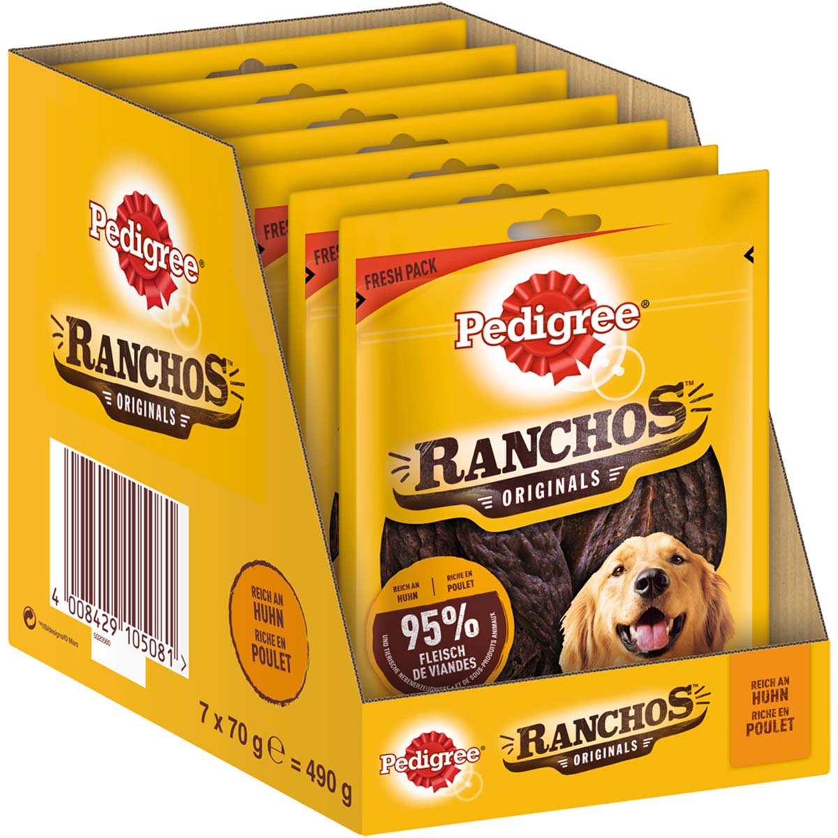 Pedigree Ranchos s kuřecím masem 7 × 70 g