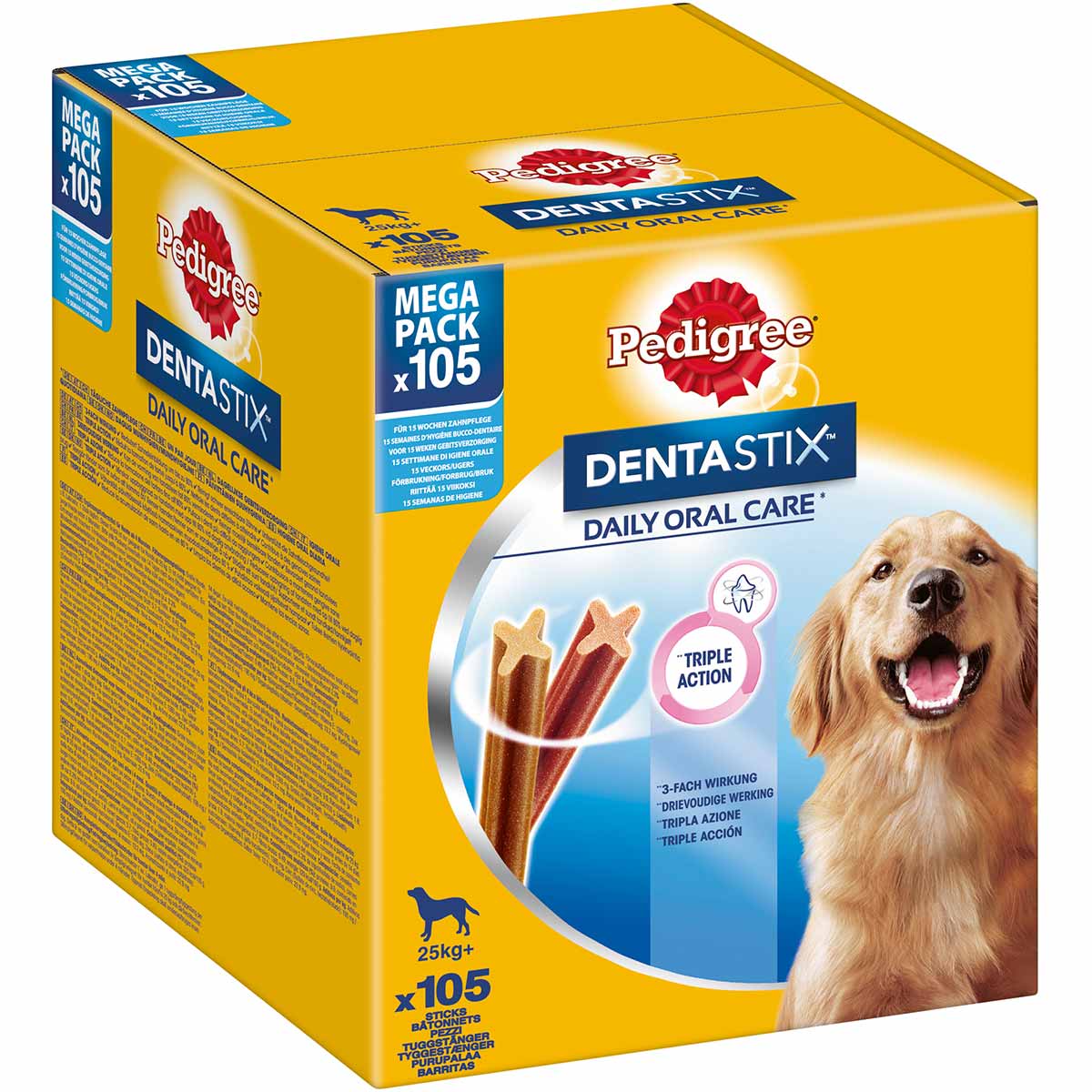 Levně Pedigree DentaStix pro velké psy 105 kusů (15 × 7)