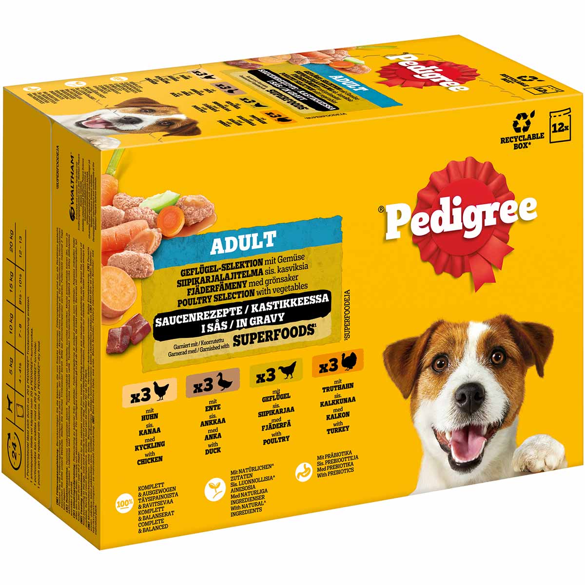 Pedigree Adult Geflügel-Selektion in Sauce