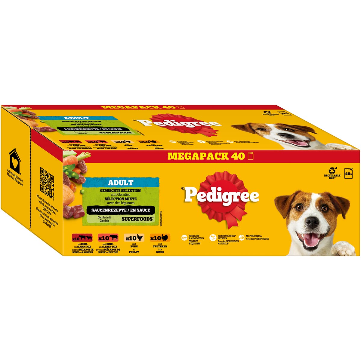 Pedigree Adult Gemischte Selektion in Sauce 40x100 g
