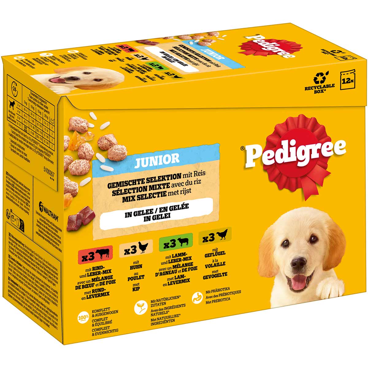 Pedigree Junior Gemischte Selektion in Gelee