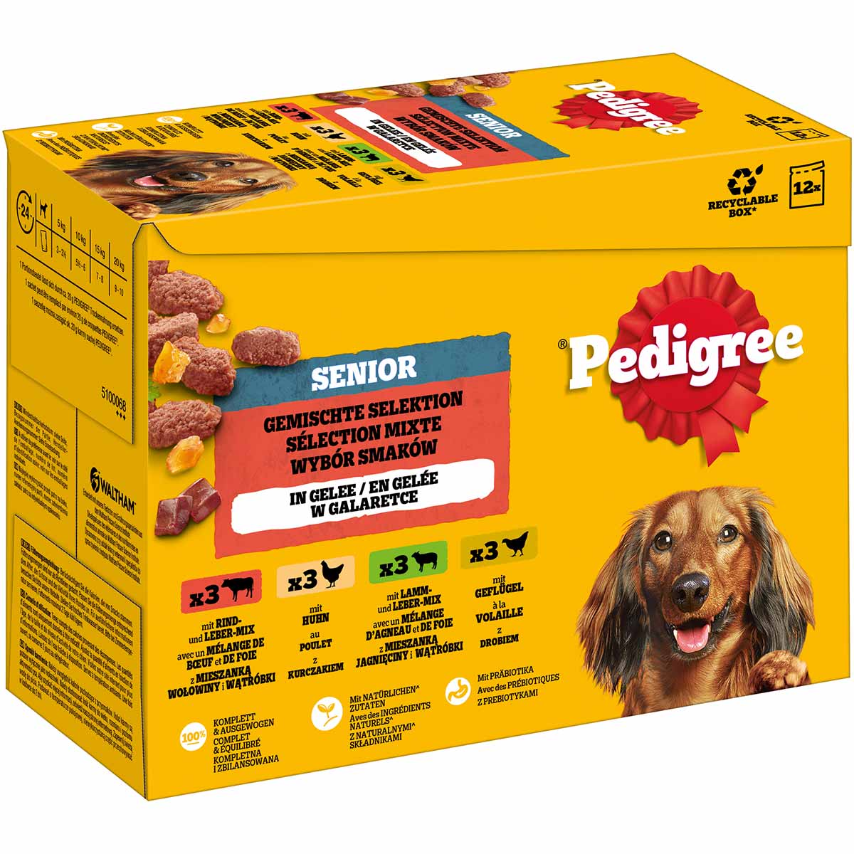 Pedigree Senior Gemischte Selektion in Gelee