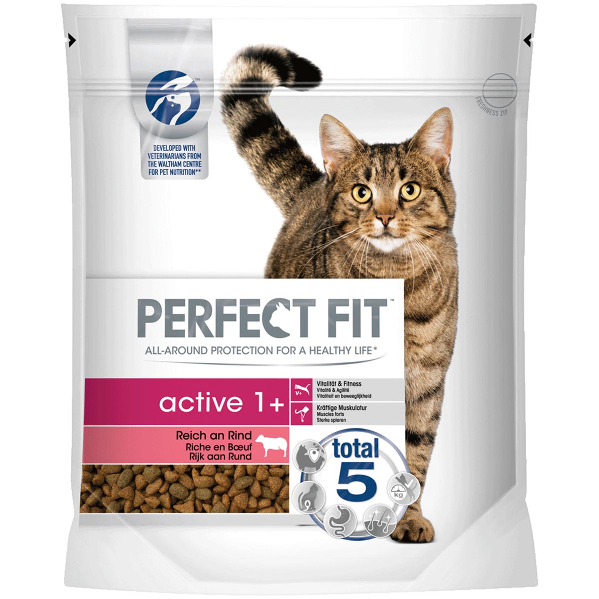 Perfect Fit Active 1+ s velkým množstvím hovězího masa 1,4 kg