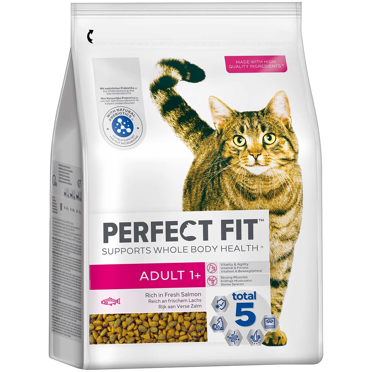Levně PERFECT FIT Adult pro kočky 1+ losos 2,8 kg
