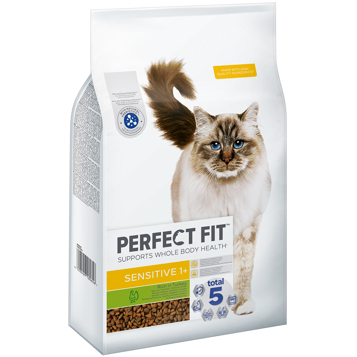 PERFECT FIT Sensitive pro kočky 1+ krocan 7 kg
