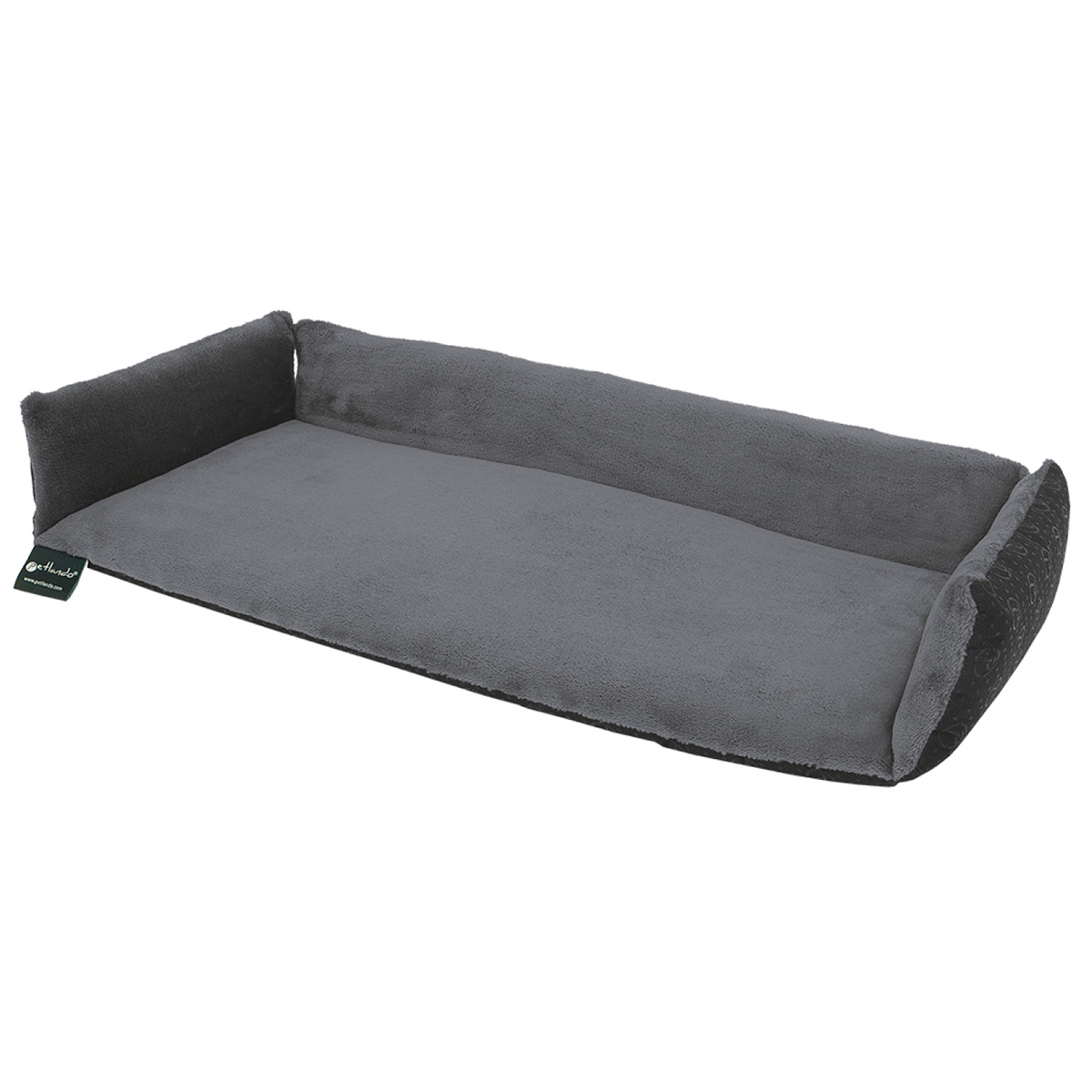 Petlando Fensterbankauflage mit Zugluftstop grau