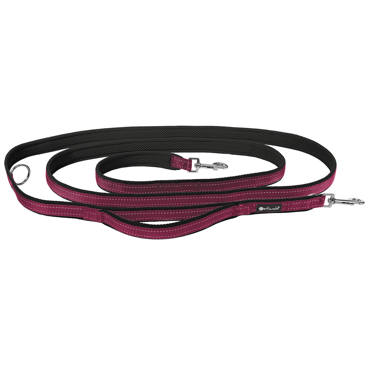 Petlando Outdoor Leine Sicherheitsgriff 3 m berry