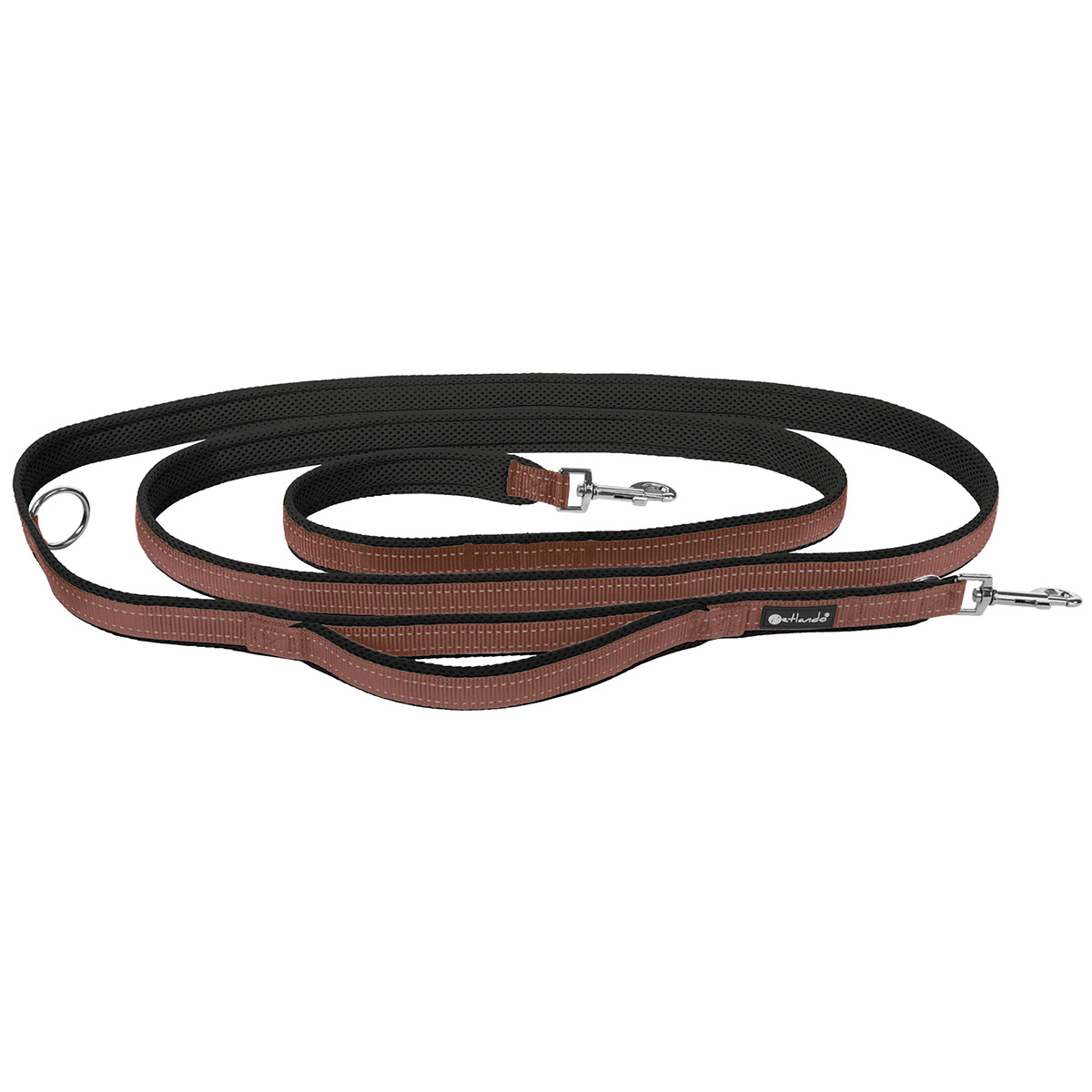 Petlando Outdoor Leine Sicherheitsgriff 3 m mokka