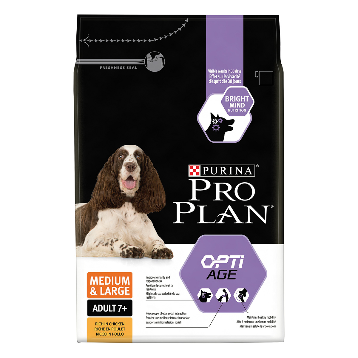 Pro Plan DOG Medium & Large Adult 7+ mit OPTIAGE Reich an Huhn 14kg