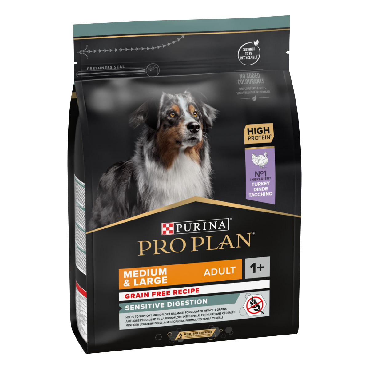 Levně PURINA PRO PLAN Medium & Large Adult OPTIDIGEST s vysokým obsahem krocana, 2,5 kg 2,5 kg