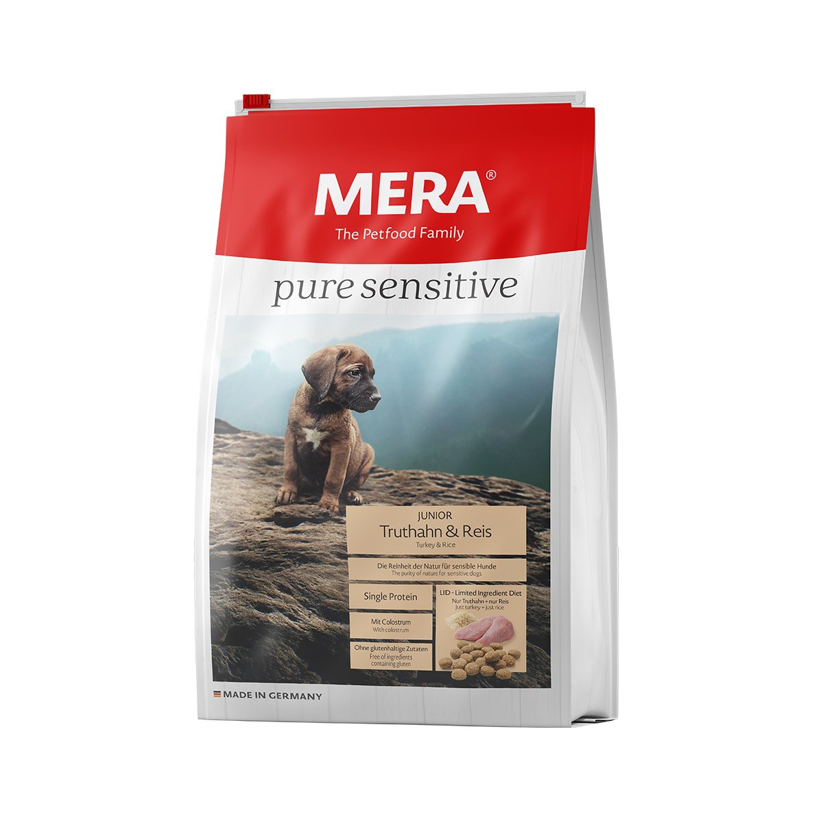 MERA pure sensitive Junior krocan a rýže 2 × 12,5 kg