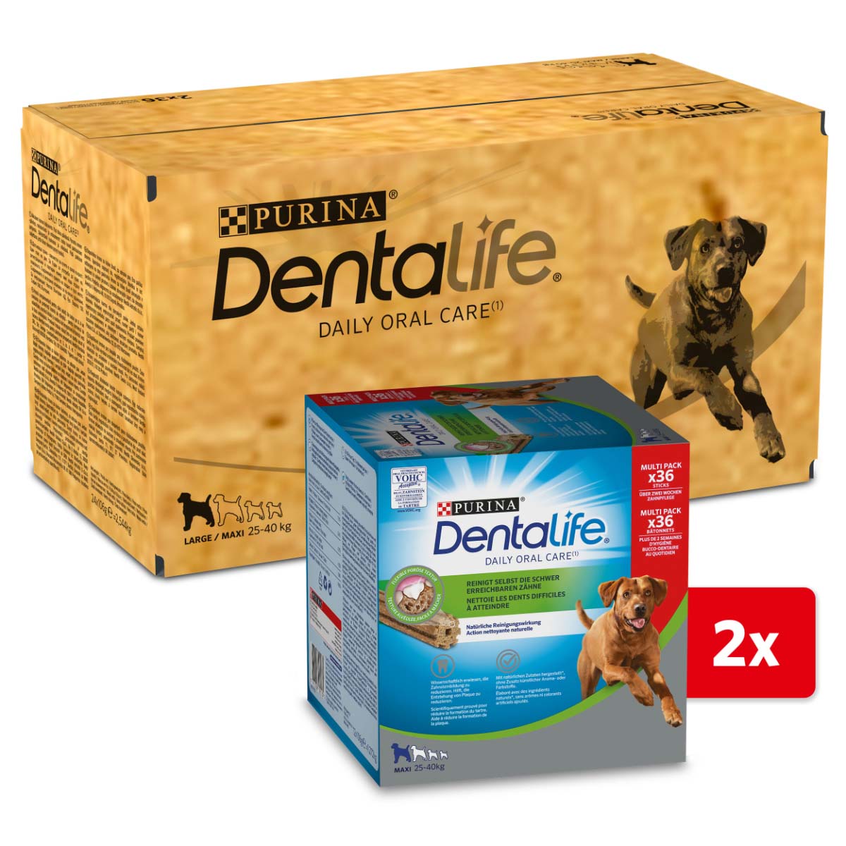 PURINA DENTALIFE Tägliche Zahnpflege-Snacks für große Hunde