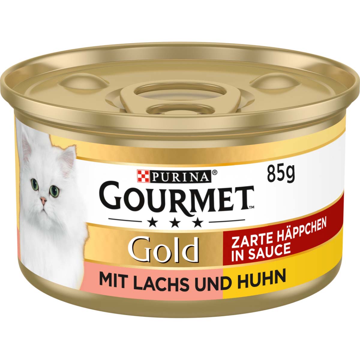 GOURMET Gold Zarte Häppchen in Sauce mit Lachs und Huhn