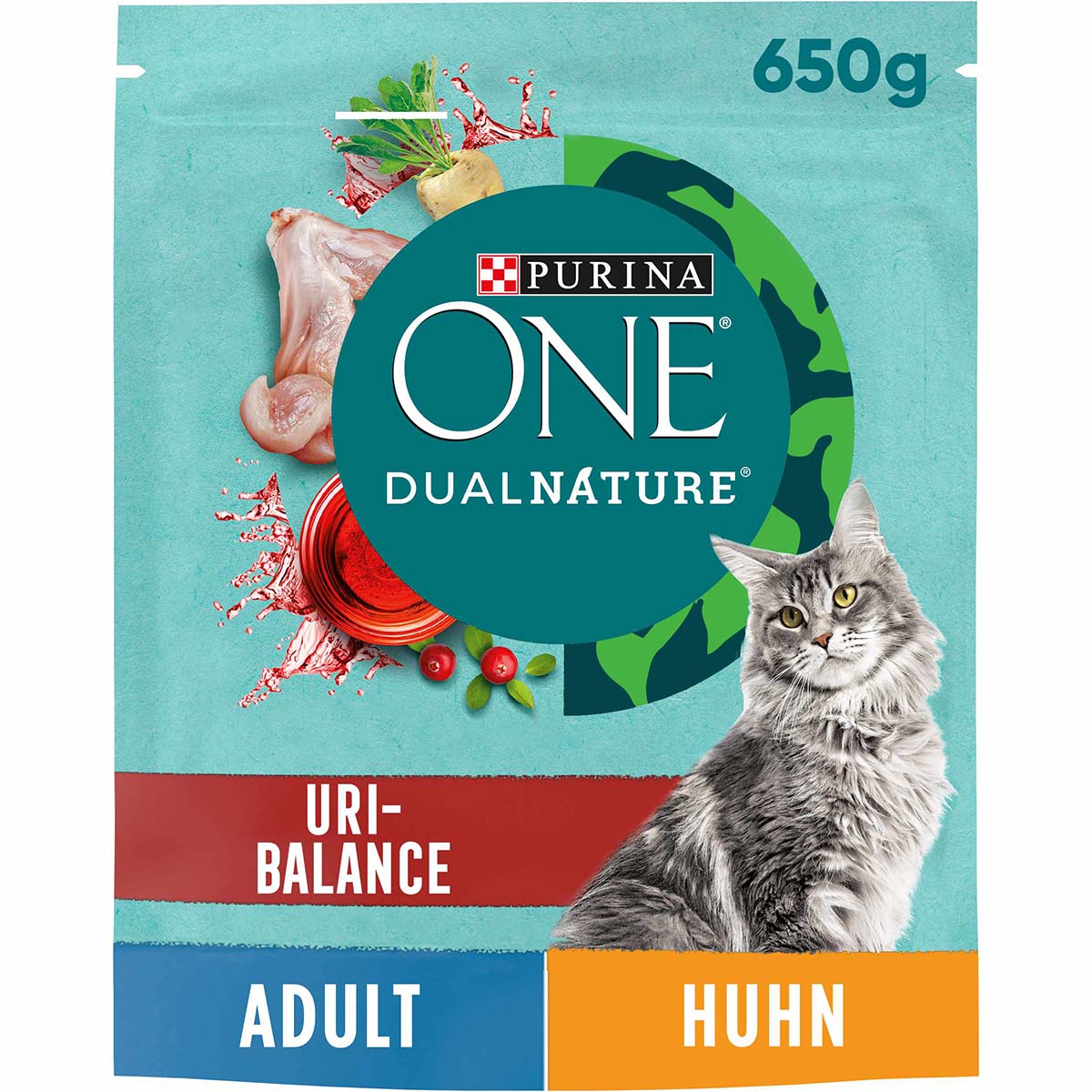 Levně PURINA ONE Dual Nature kuře s brusinkou, 650 g