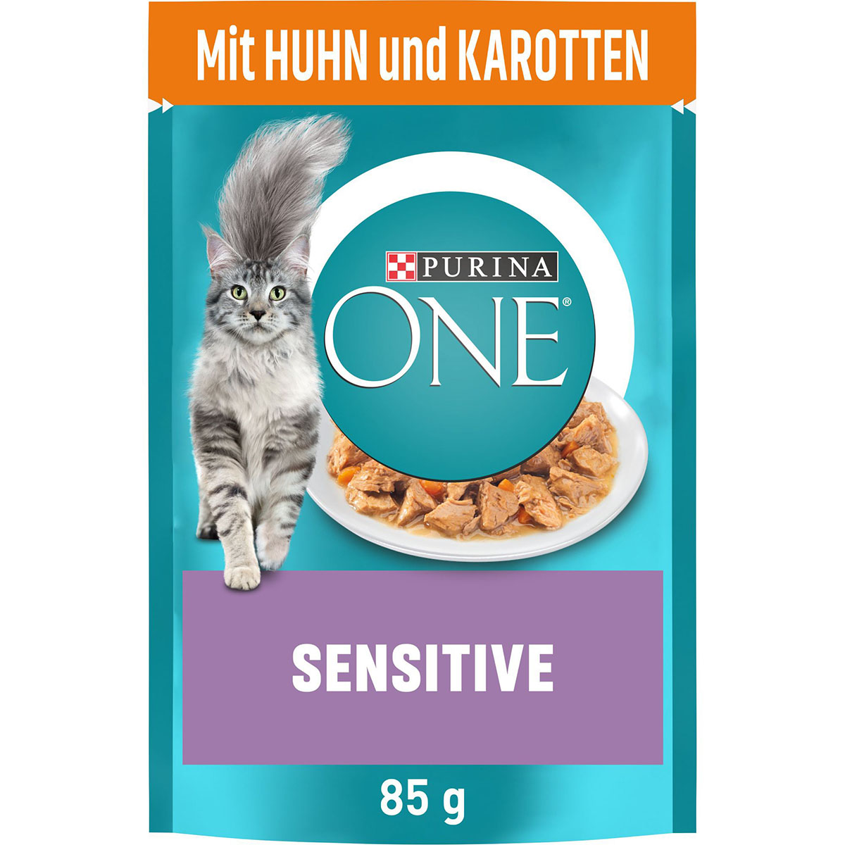 Levně Purina ONE Sensitive s kuřecím masem a mrkví, 24 x 85 g