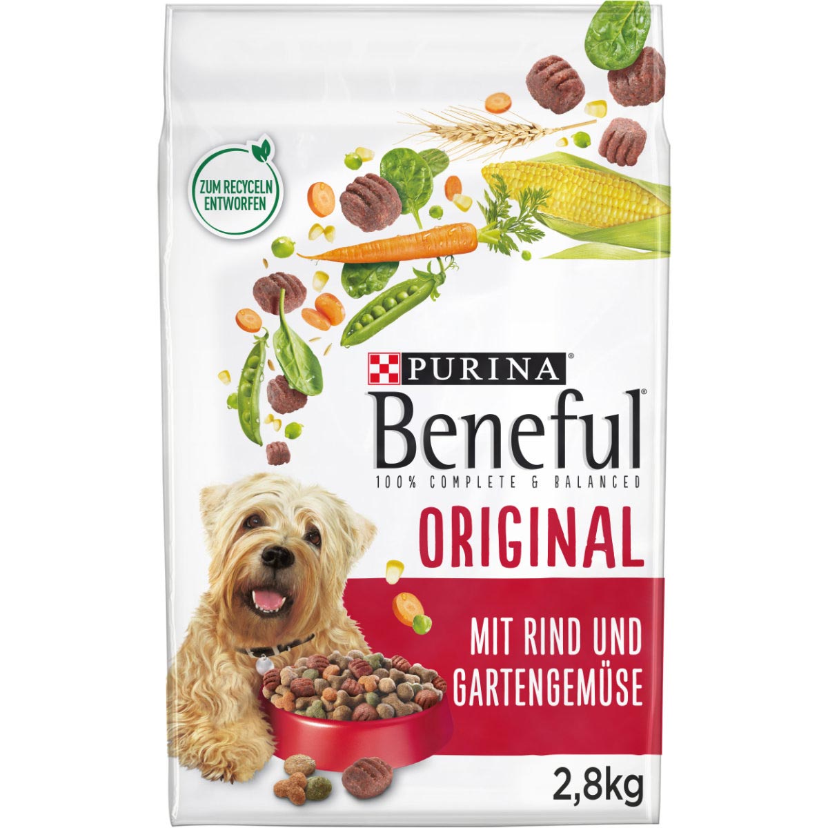 Levně PURINA BENEFUL Original, hovězí maso & zelenina 2,8 kg