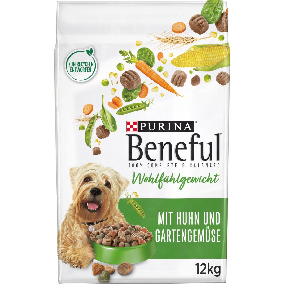 PURINA BENEFUL Wohlfühlgewicht, kuřecí maso se zeleninou 12 kg