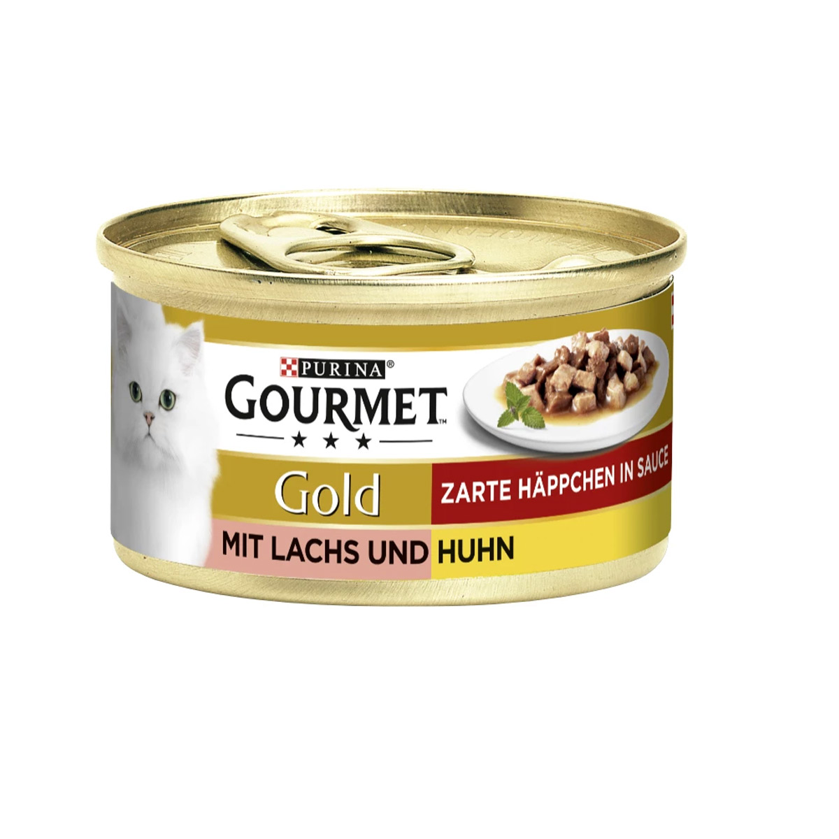 Levně Gourmet Gold jemné kousky – losos a kuřecí 24 × 85 g