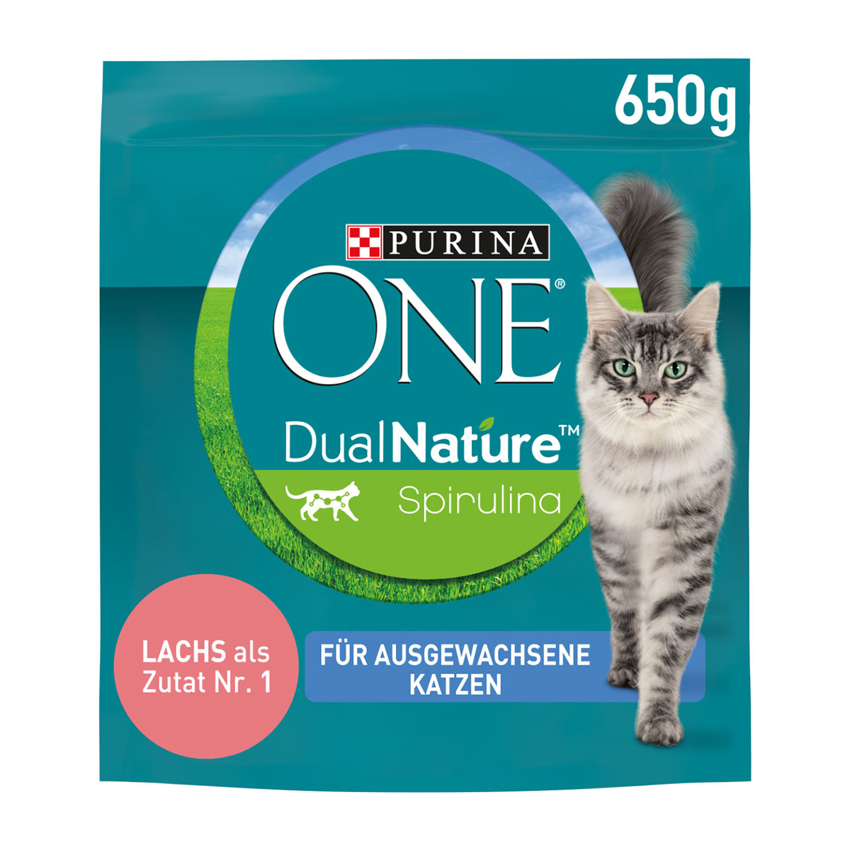 PURINA ONE Dual Nature losos se spirulinou, 650 g