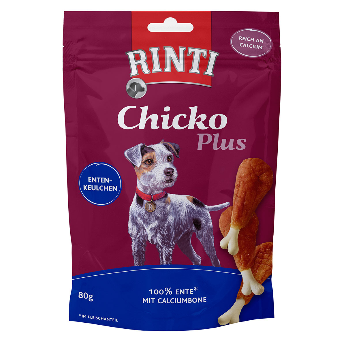 RINTI Chicko Plus kachní stehýnka 6× 80 g