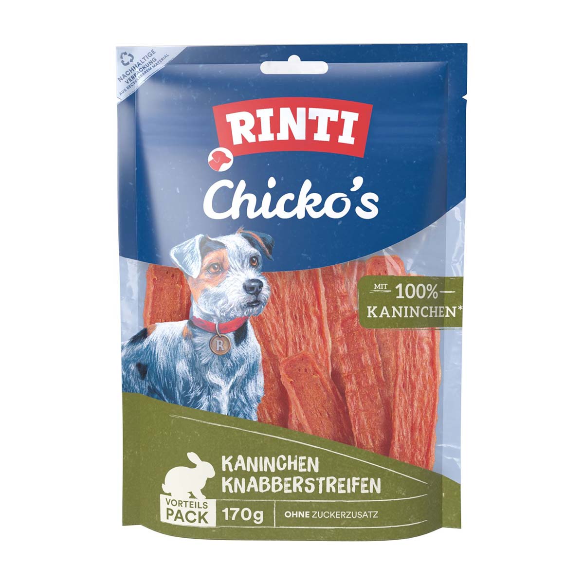 RINTI Chicko's Kaninchen Knabberstreifen 170 g