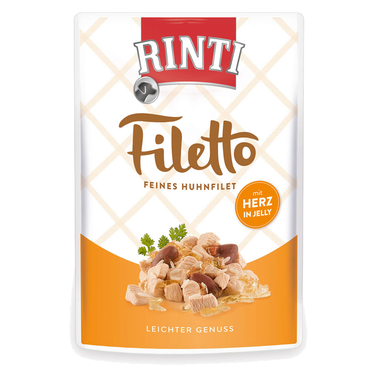 Rinti Filetto s kuřecím masem a kuřecími srdci v želé 24 × 100 g