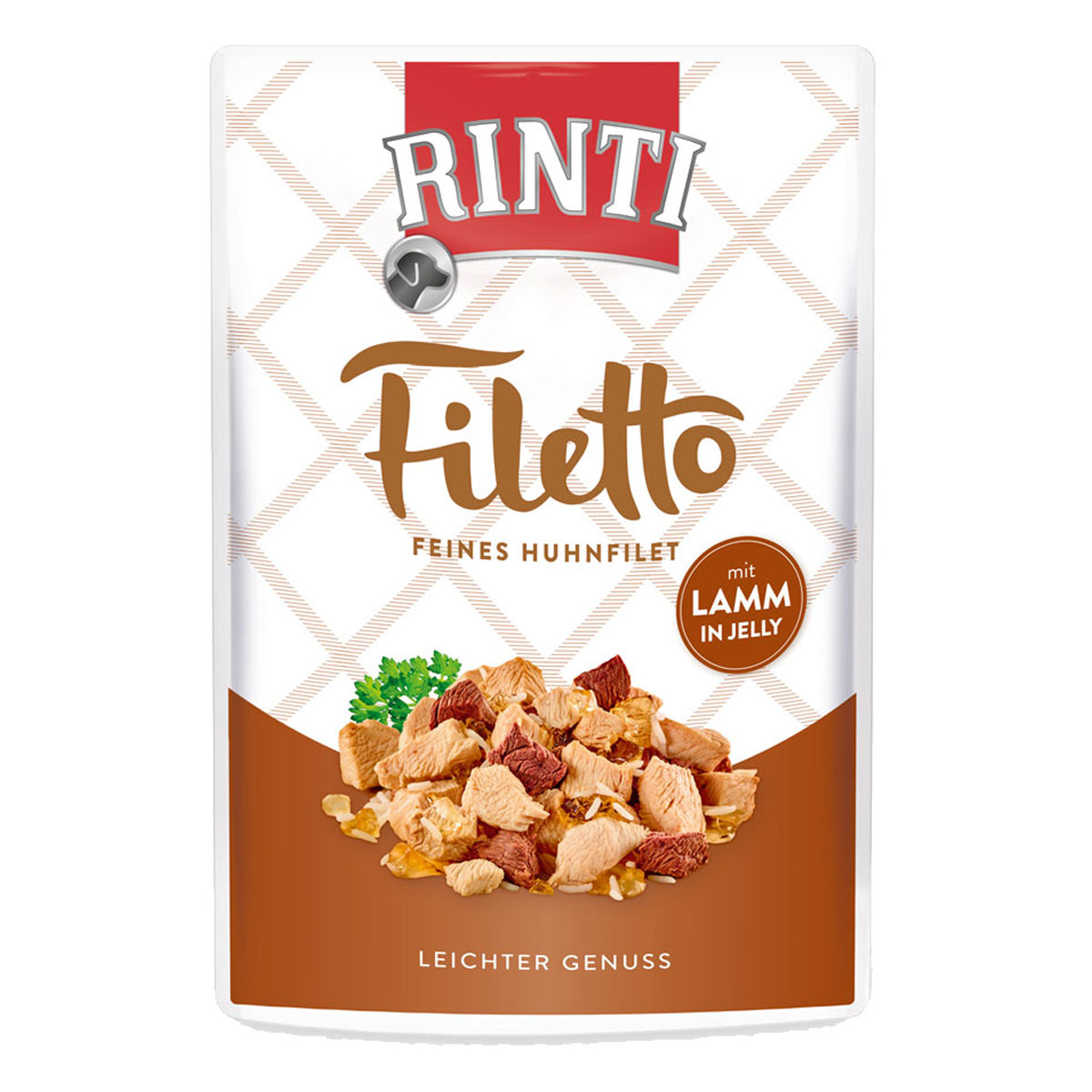 Levně Rinti Filetto s kuřecím a jehněčím masem v želé 24 × 100 g