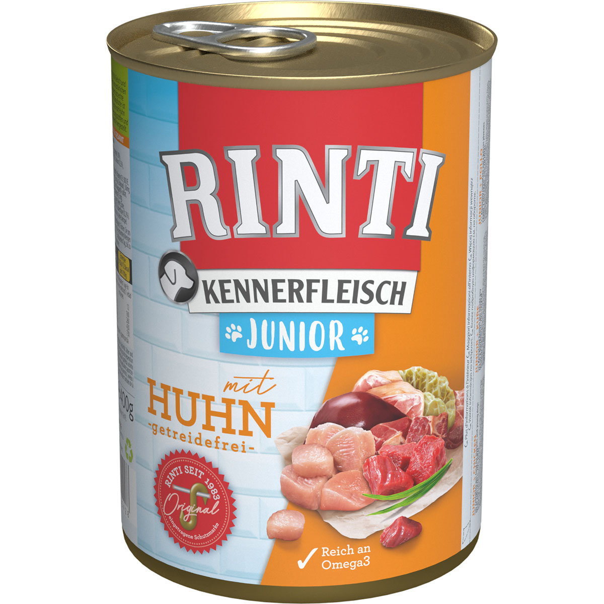 Rinti Kennerfleisch JUNIOR s kuřecím 24x400g