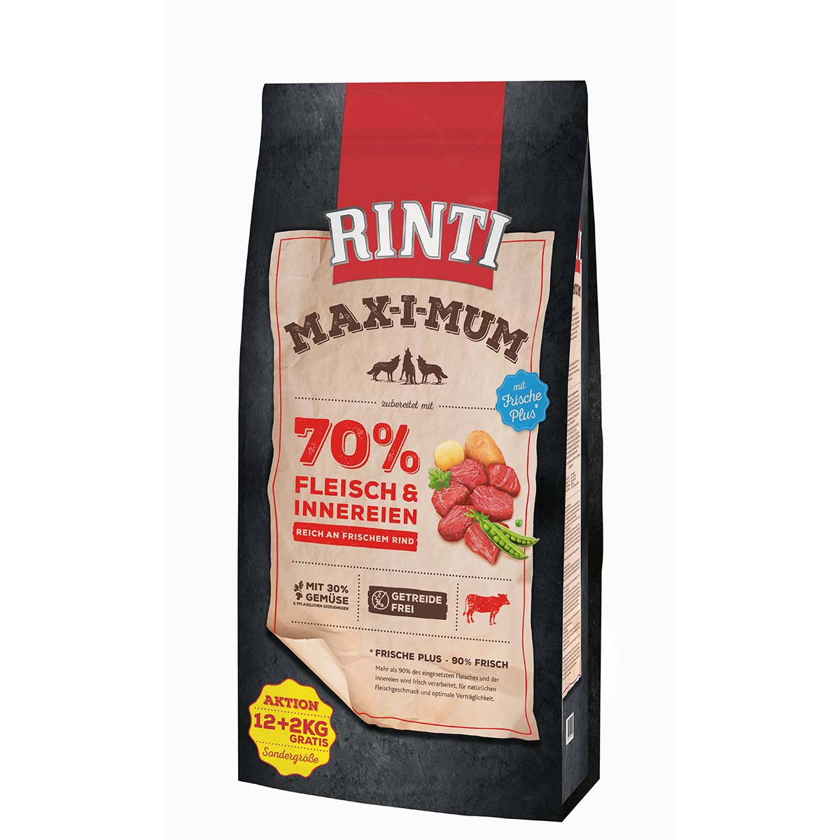 Rinti Max-i-Mum hovězí maso 12kg + 2kg gratis