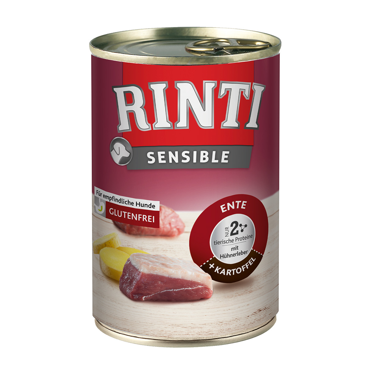 RINTI Sensible kachna, kuře + brambory 12 × 400 g