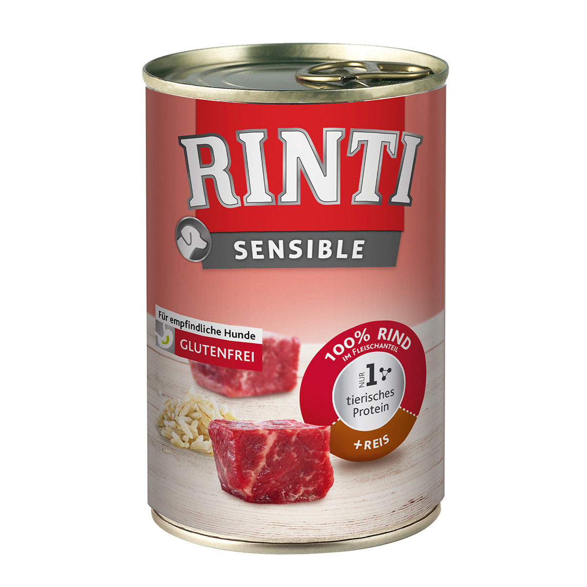 Rinti Sensible hovězí a rýže 12 × 400 g