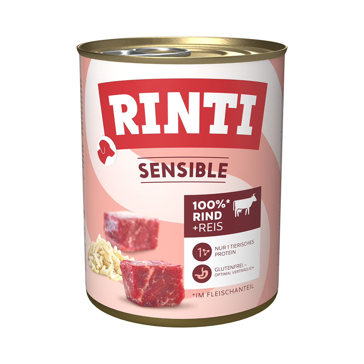 Rinti Citlivý Hovězí & Rýže 6x800g