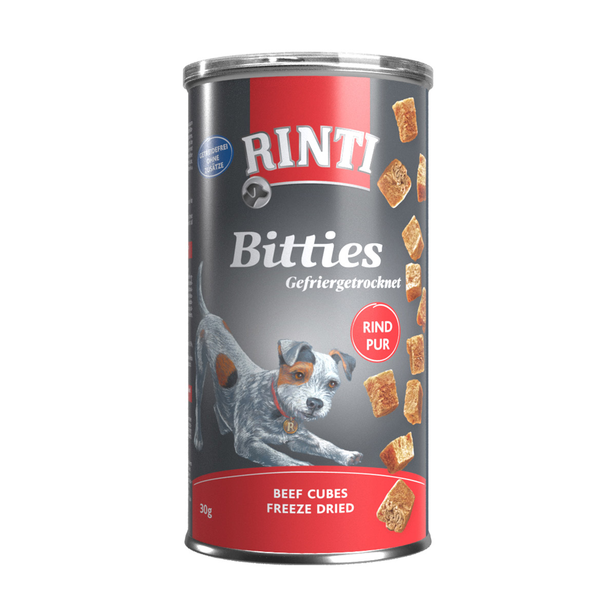 RINTI Bitties čisté hovězí, sušené mrazem 6 × 30 g