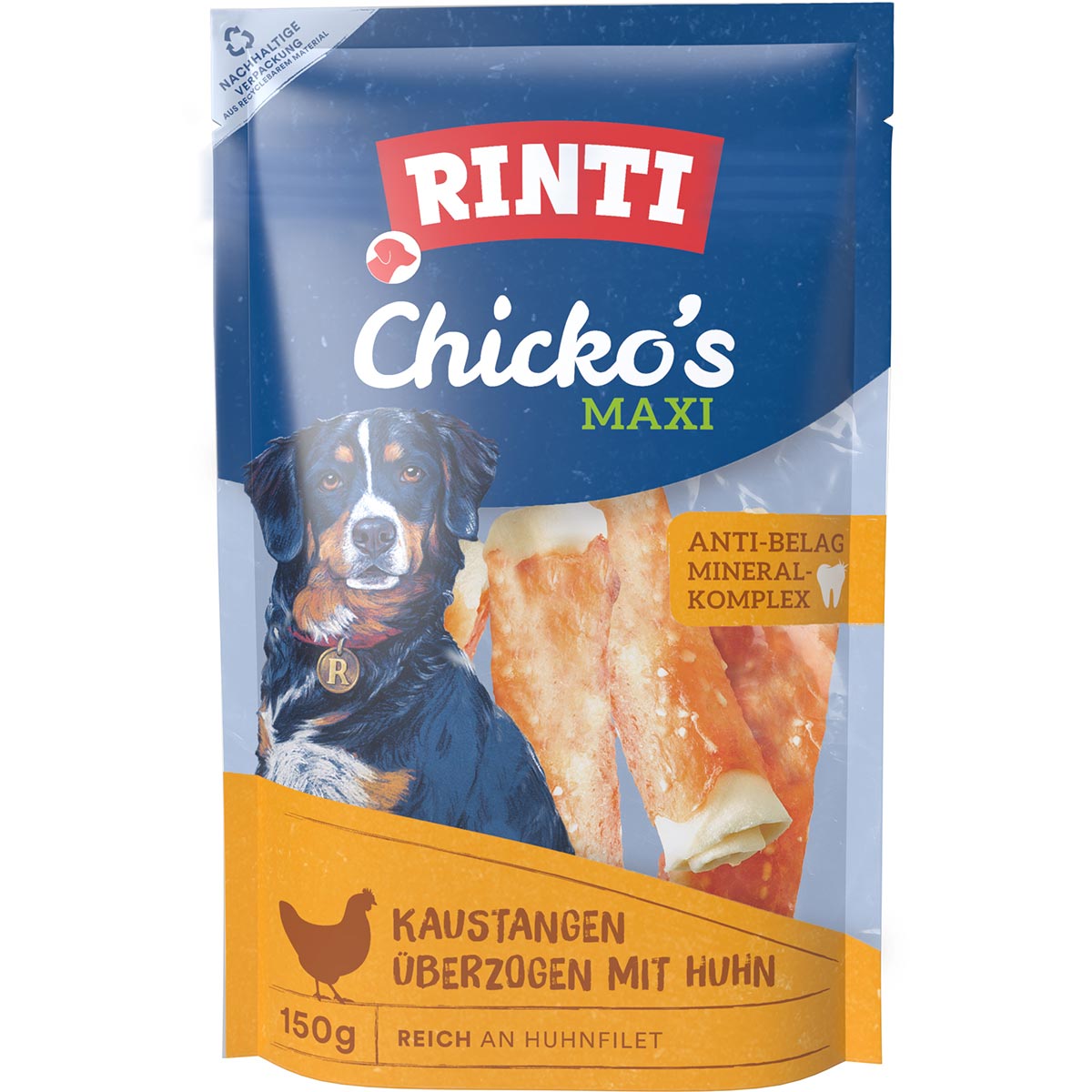 RINTI Chicko's MAXI Kaustangen mit Huhn 150 g