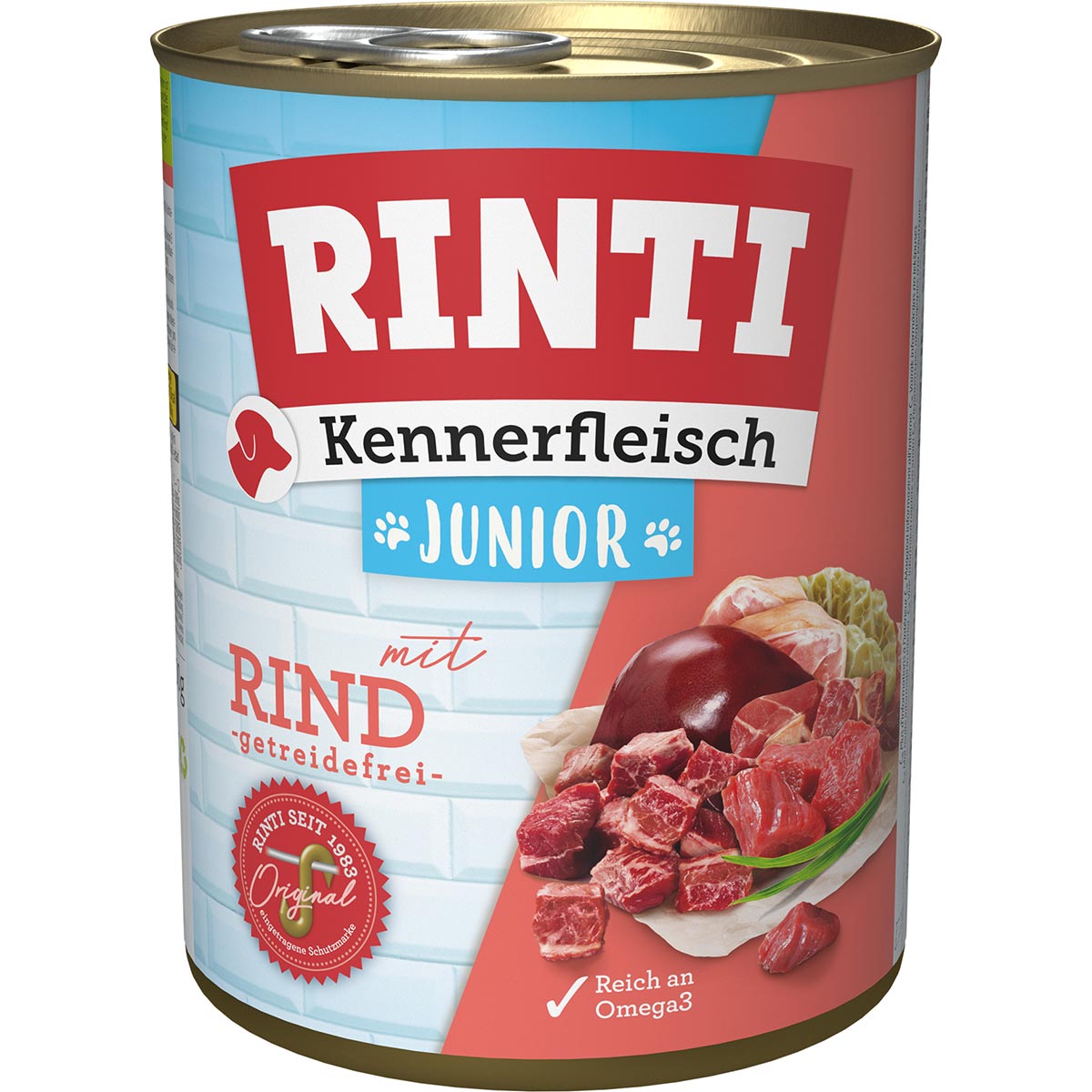 Levně Rinti Kennerfleisch JUNIOR s hovězím masem 24 × 800 g