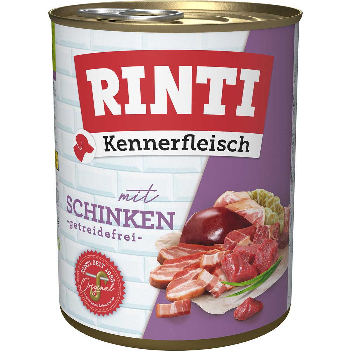 Levně Rinti Kennerfleisch se šunkou 12 × 800 g