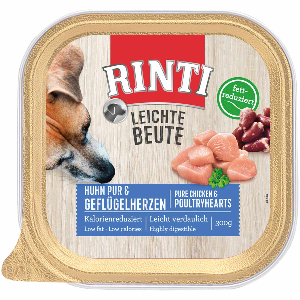 Rinti Leichte Beute čisté hovězí maso + drůbeží srdce 18 × 300 g