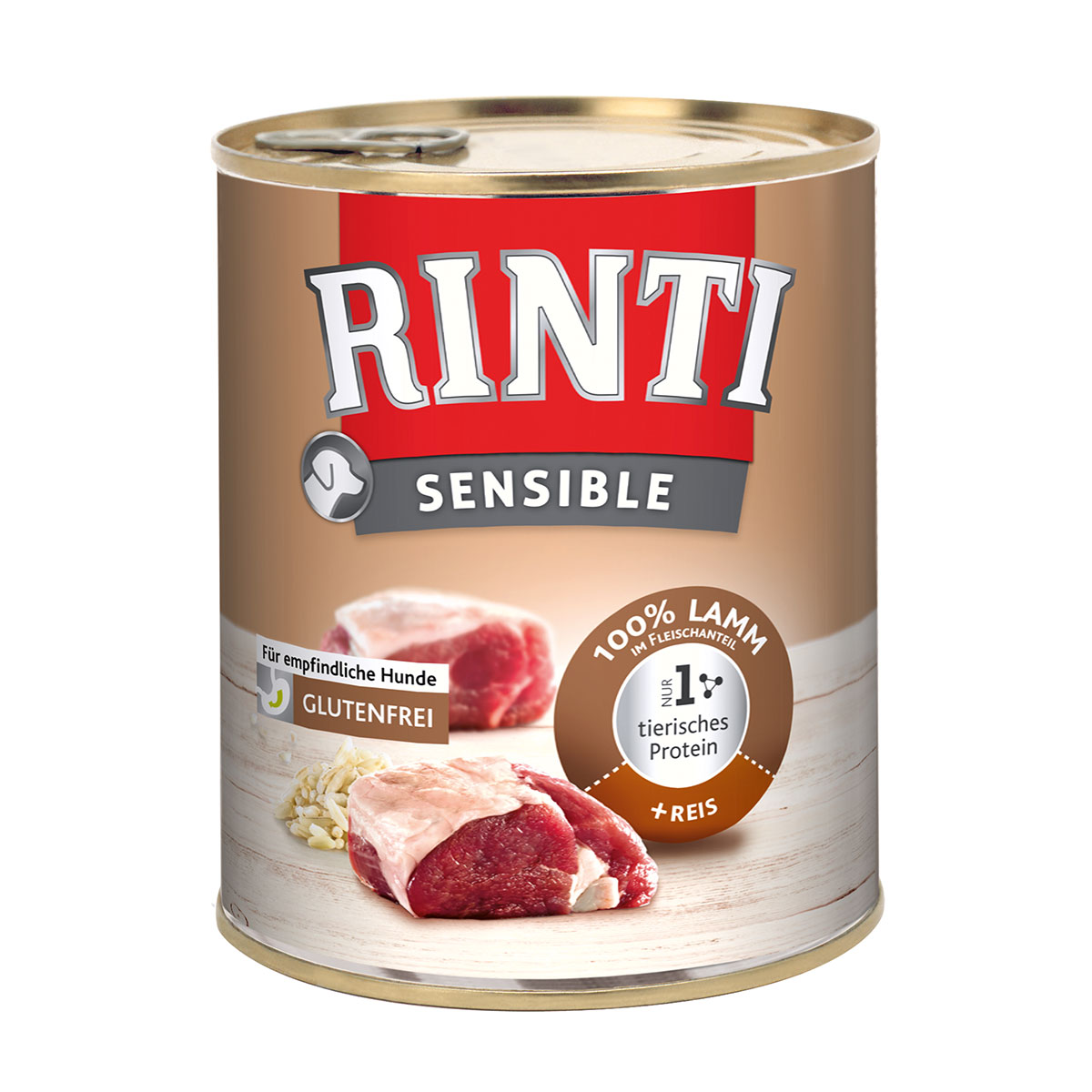 Rinti Sensible jehněčí s rýží 12 × 800 g