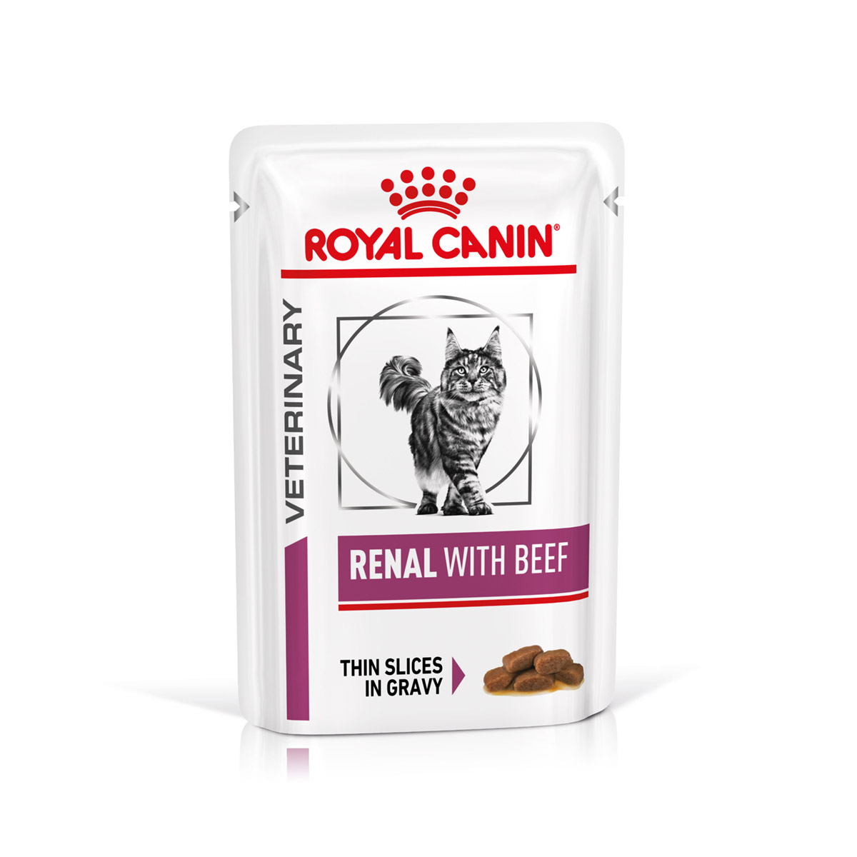 ROYAL CANIN® Veterinary RENAL RIND Nassfutter für Katzen 12x85g