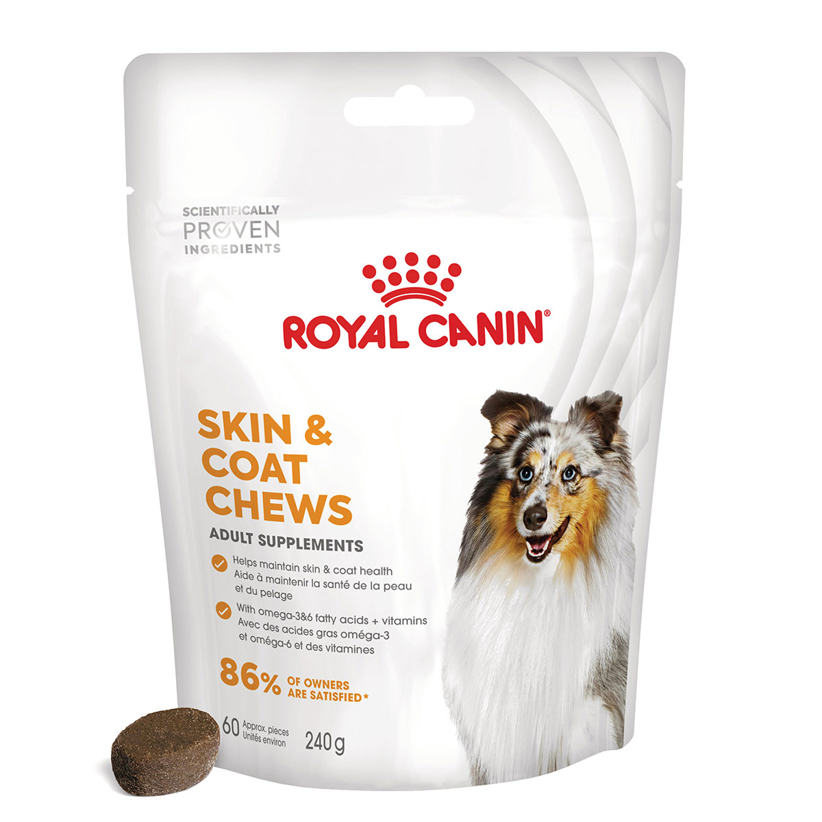Royal Canin Skin&Coat Chews Adult Supplements 240 g