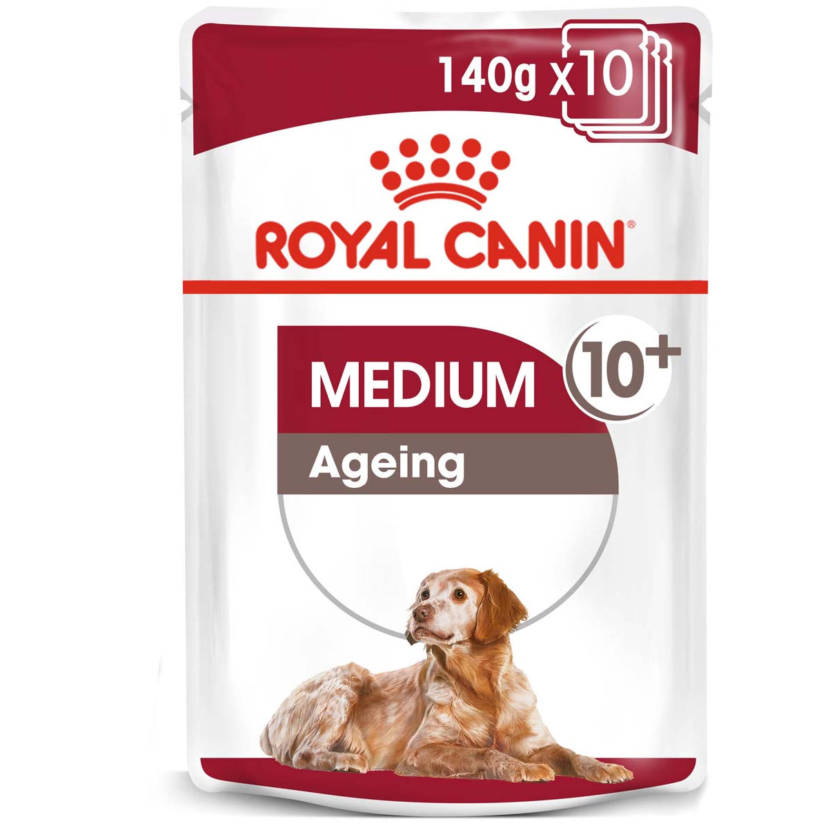 ROYAL CANIN MEDIUM AGEING 10+ mokré krmivo pro středně velké psy 10 x 140 g