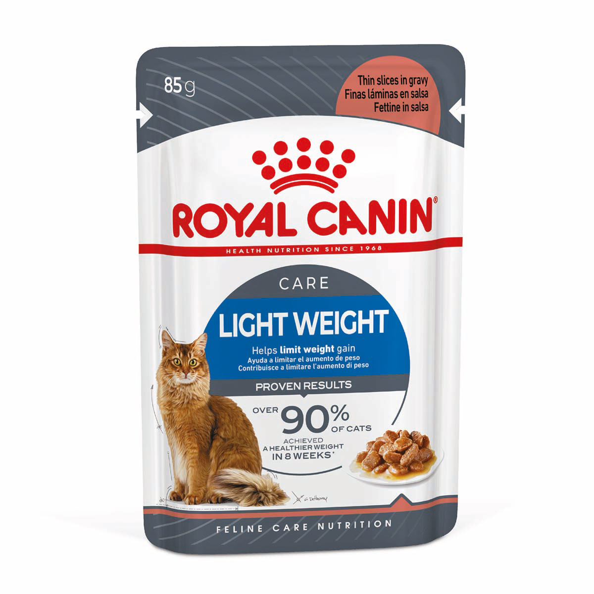 ROYAL CANIN ULTRA LIGHT v omáčce pro kočky se sklonem k nadváze 12 × 85 g